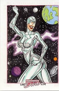 2010 Marvel Dangerous Divas Series 1 Sketch Card Lim Starhawk