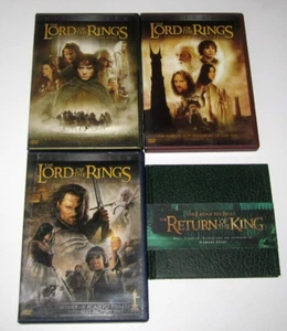 Lord of the Rings DVD Trilogy & RETURN OF THE KING CD Limited W/ Sleeve Inserts - Picture 1 of 5