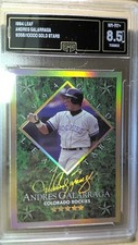 1994 Leaf Gold Stars #7 Andres Gallarraga Card #d 9356/10000 Grade 8.5 NM-MT