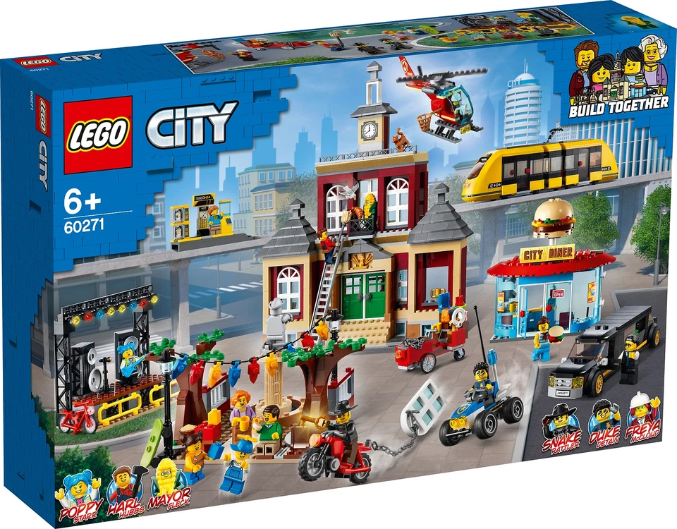 LEGO® City 60271 Piazza della Città - Confezione leggermente danneggiata - Immagine 1 di 1