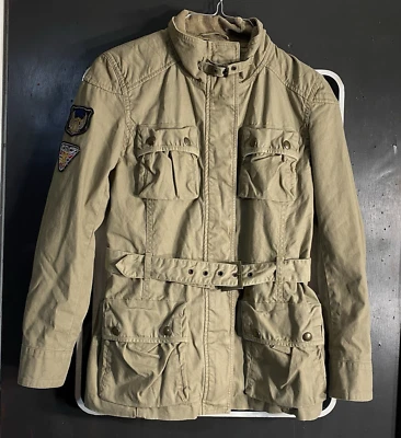 Polo Ralph Lauren Canvas Jacket Field Utility Safari Brown Size Large 12-14 - Image 1 of 4