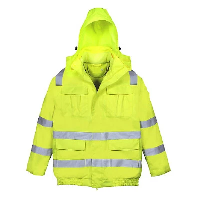 LEIKATEX Pilotenjacke Regenjacke Warnschutzjacke Winterjacke Warnjacke S-XXXXL