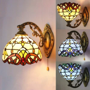 Hot Moroccan Tiffany Style Wall Lamp Light Indoor Stained Glass Wall Sconce - Picture 1 of 11