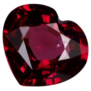 1,11 ct Unglaublicher Herzschliff (7 x 6 mm) Tansania Purpur Rosa Rhodolith Granat - Bild 1 von 1