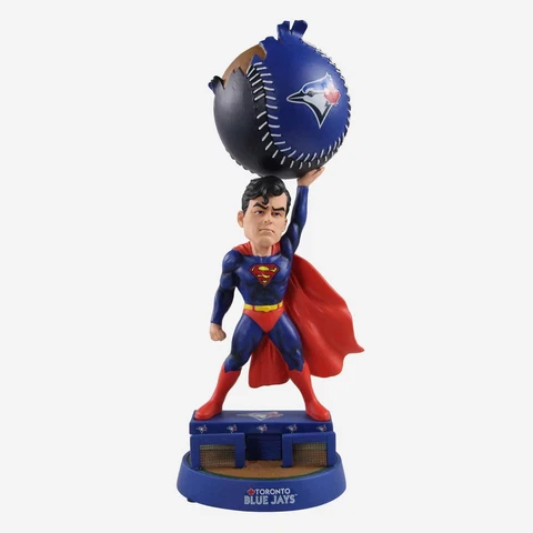 TORONTO BLUE JAYS DC COMICS SUPERMAN BOBBLEHEAD FoCo EXCLUSIVE SUPERMAN Cover