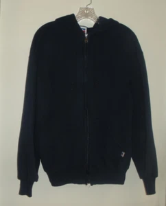 Vintage Russell Athletic dunkelblaues Sweatshirt mit Reißverschluss und Kapuze Unisex Gr. M - Bild 1 von 3