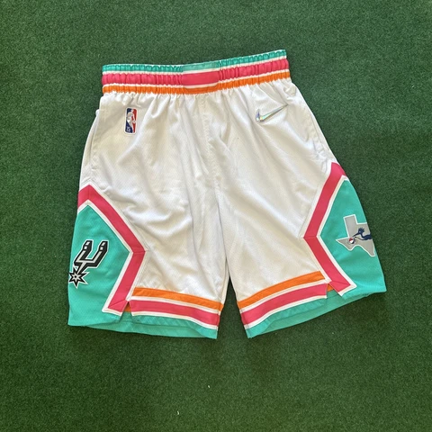 New San Antonio Spurs Nike City Edition Swingman Performance Shorts Men's NBA Cover