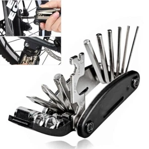 Multifunctional 16 in 1 Bicycle Repair Tools Kit Mountain Bike Folding Multitool - Picture 1 of 11