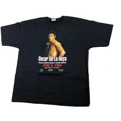 Boxing OSCAR DE LA HOYA JUNE 2004 FIGHT T SHIRT GOLDEN BOY BOXING Xlarge - Image 1 of 4