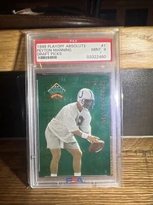 1998 Playoff Absolute Peyton Manning Draft Picks Green Mint 9 - Picture 1 of 2