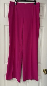 Pantalones de vestir para mujer Zara fucsia pierna ancha no elásticos talla XL - Imagen 1 de 19