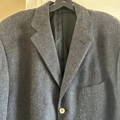 Blazer Polo Ralph Lauren Vintage Italia Chaqueta de Lana Espiga Foto 1 de 4