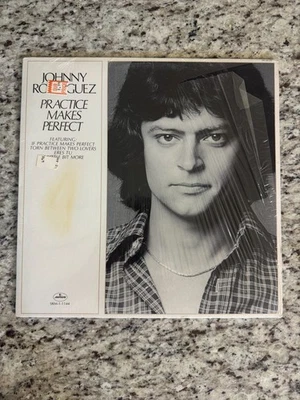 Johnny Rodriguez - Practice Makes Perfect OG LP, Mercury Recs, EX/UC, 1977 - Image 1 of 4