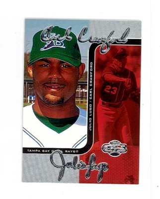 2006 Co-Signers Changing Faces Carl Crawford / Julio Lugo /100 Silver SP! Rays! - Image 1 of 2