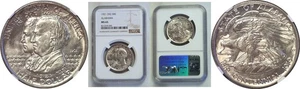 1921 Alabama 2x2 50C Commemorative Half Dollar - NGC MS-65 - Picture 1 of 3