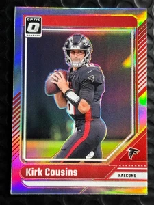 2024 Panini Optic - Kirk Cousins #7 Silver Holo Prizm Atlanta Falcons - Picture 1 of 2
