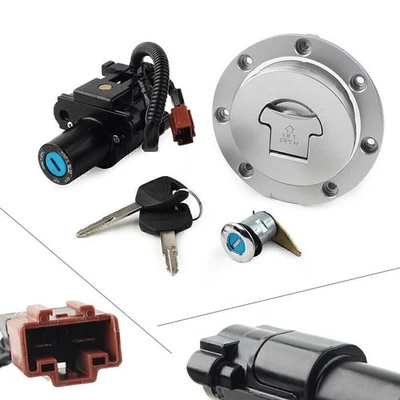 Interruptor de encendido para Honda 2007-14 CBR1000RR CBR 600RR tapa de gas combustible llave de bloqueo de asiento Foto 1 de 4