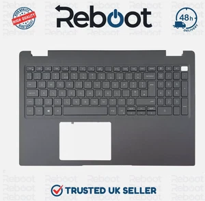 DELL LATITUDE 3520 LAPTOP UK LAYOUT BLACK KEYBOARD PALMREST P/N 7DXTR - Picture 1 of 2