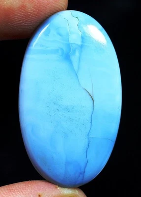 45 Ct 6X24X42 mm Diseñador Natural Azul Owyhee Ópalo Ovalado Cabujón Piedra p... - Imagen 1 de 4