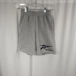 Reebok Drawstring Active Pull On Fleece Shorts Gray Boys Size M - Picture 1 of 12