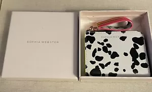 Sophia Webster Black & White Dalmation Leather Purse - Picture 1 of 15