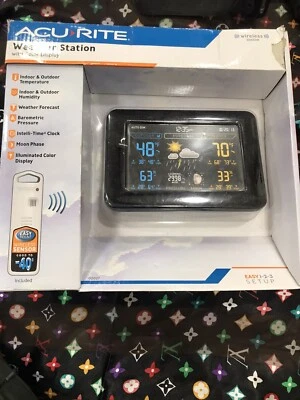 AcuRite 02027A1 Color Weather Station with High Low Temperature and Humidity - Image 1 of 4