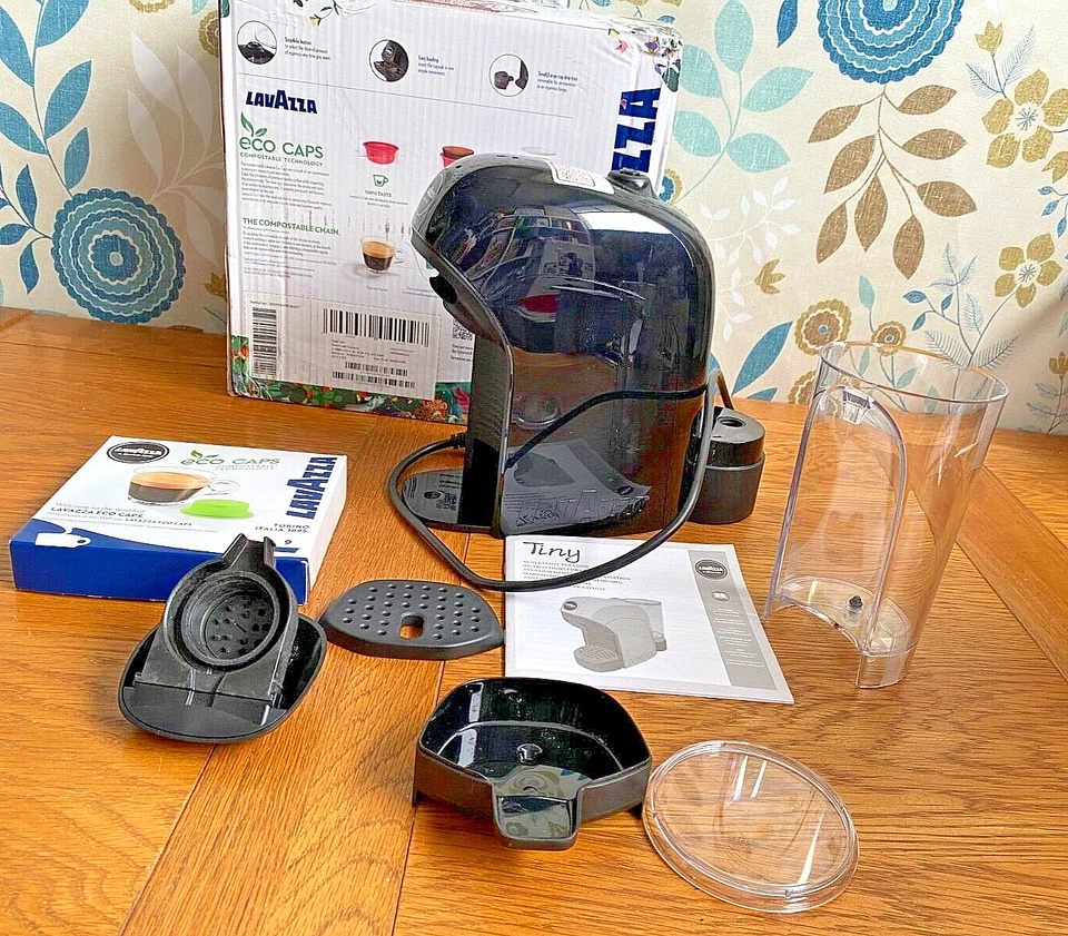 Lavazza LM800 A Modo Mio Piccola Macchina Caffè Espresso a Cialde in NERO [RICAMBI - Immagine 1 di 4