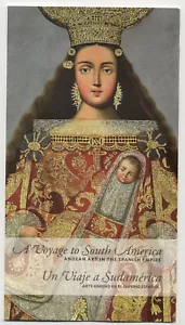 Folleto de exposición del Instituto de Arte Andino de Chicago de viaje a América del Sur - Imagen 1 de 4
