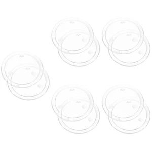 5 Count Kerzenhalter Aus Glas Glasuntersetzer Stumpenkerzenhalter - Bild 1 von 12