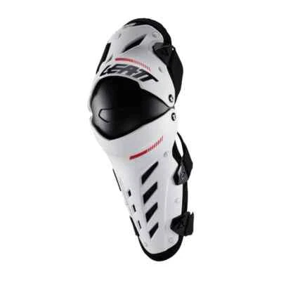 NEW 2025 LEATT DUAL AXIS KNEE SHIN GUARDS PAIR WHITE HINGED MOTOCROSS MX ENDURO - Image 1 of 4