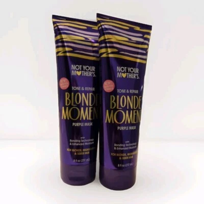 Not Your Monther's Blonde Moment, Tone & Repair Purple Mask, 8 fl oz (237 ml) x2 - Image 1 of 4