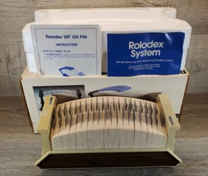 Rolodex VIP124 Kartei mit 1000 4 x 2,25" Leerkarten & 40 Plastiklaschen "NEU" - Bild 1 von 10