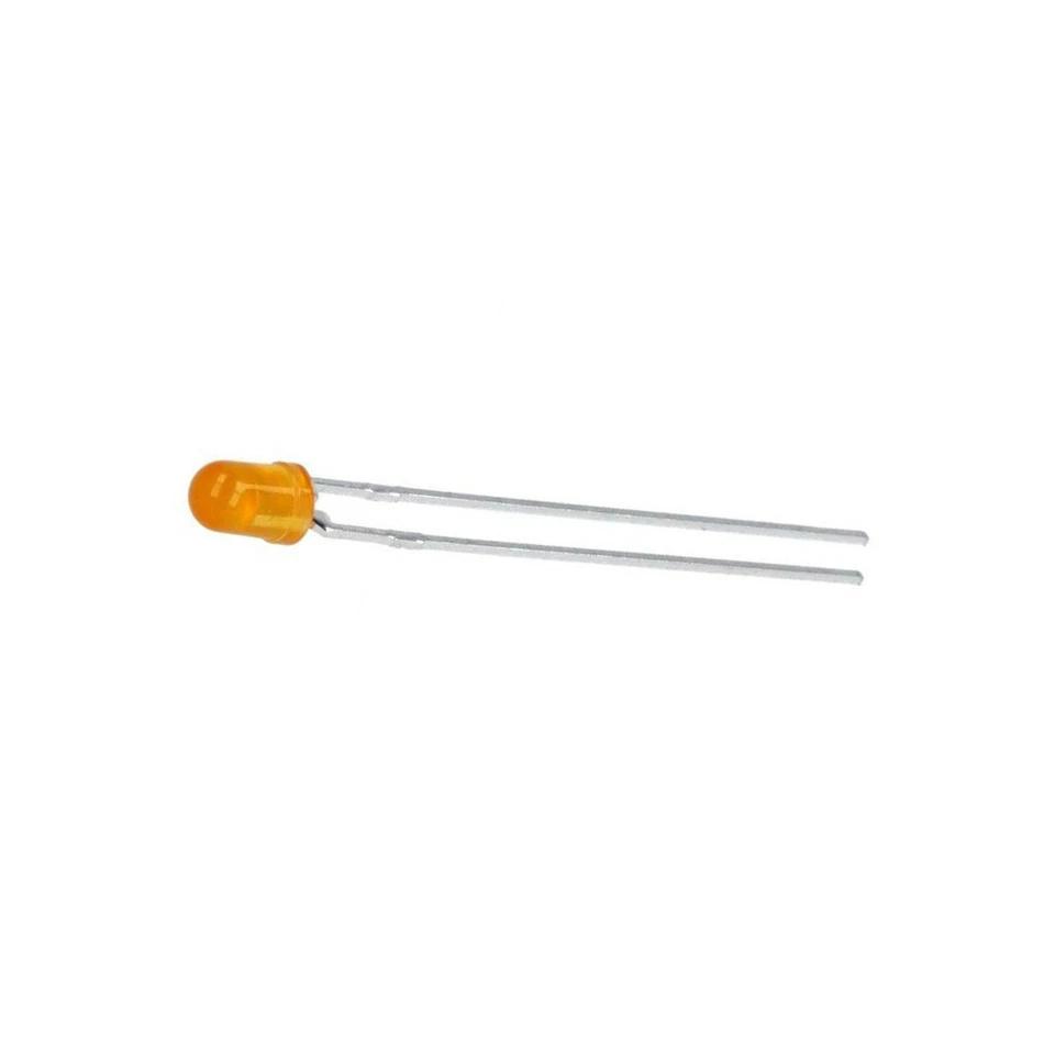 3X HLMP-1401 LED 3mm jaune 2.2mcd 60° avant : bombé BROADCOM (AVAGO) - Photo 1/1