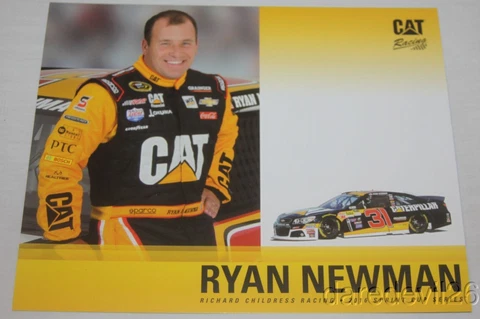 2016 Ryan Newman Caterpillar Chevy SS NASCAR Sprint Cup postcard Cover