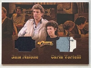 Cheers Premiere Edition DCR2 Dual Relic Card, Sam and Carla, by Rittenhouse - Picture 1 of 2