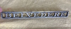 BM92 Plymouth Belvedere Fender Emblem Vintage Script 1968-70 #2786954 BELVEDERE - Bild 1 von 12