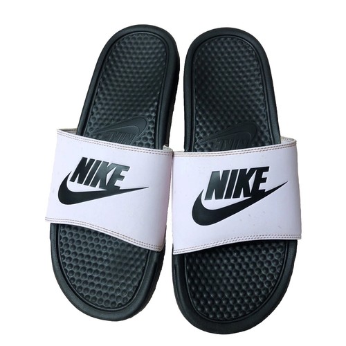NIKE Benassi sandali slide rosa e nero donna taglia 9 10