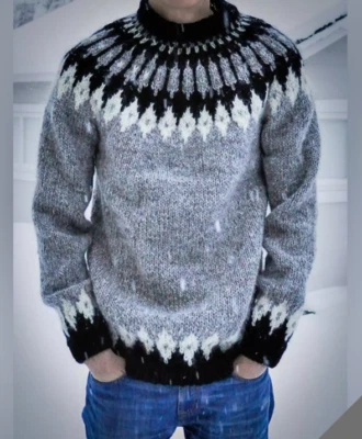 Nordic Fair Isle Hand Made Sweater- Small - Image 1 of 4