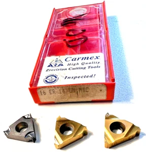 Carmex 16 ER 16 UN Carbide Threading Inserts 10/Pack, - Imagen 1 de 2