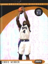 2000-01 Stadium Club Striking Distance Kings Basketball Card #SD8 Chris Webber