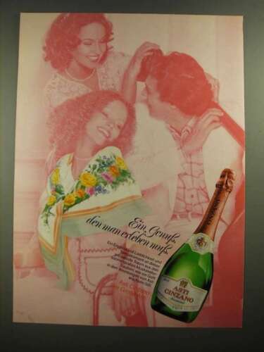 1979 Asti Cinzano Champagne Ad - en Allemand