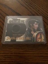2001 Topps American Pie Elvis Presley worn leather jacket card PAPM3