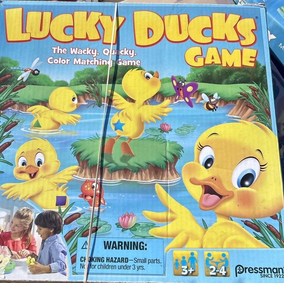 Lucky Ducks, Memory and Matching Game that Moves Pressman 100% Complete - Image 1 of 1