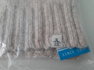 *PENGUIN MENS WOOL RICH KNIT SCARF UNOPENED/SEALED-MINT* - Picture 1 of 9