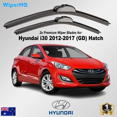 2x Windshield Premium Wipers for Hyundai i30 2012-2017 (GD) Hatch 26"14" Pair - Image 1 of 4