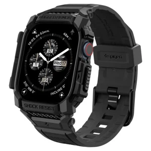 Pour Apple Watch Series 11 / 10 (42 mm) | Boîtier + bracelet Spigen [Rugged Armor Pro] - Photo 1 sur 39