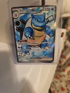 Pokemon TCG 151 Scarlet & Violet Blastoise EX Full Art 184/165 Ultra Rare - Bild 1 von 3