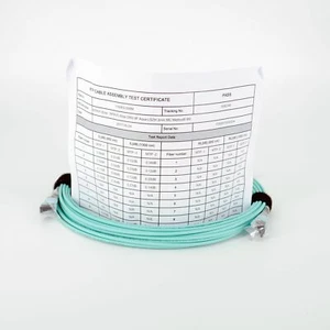 Glasfaser LWL Patchkabel 9m MTP(F) Elite-MTP(F) Elite Stecker aqua 50/125 OM3 Du - Bild 1 von 2