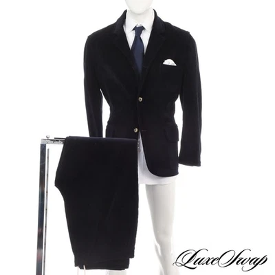 #1 Traje De Bonne Facture #1 MENSWEAR NUEVO SIN ETIQUETAS Hecho en Francia Tinta Azul Pana 54 Sin Reserva Foto 1 de 4