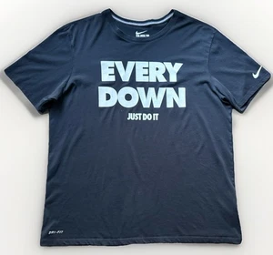 T-shirt calcio Nike XL uomo ogni piumino Just Do It nera maglietta manica corta FIERA - Foto 1 di 12